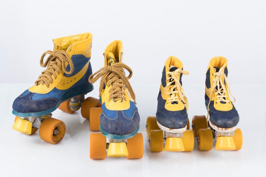 Vintage roller skates 2 paar: mt 40 en mt 28, Gebruikt, Kinderen, Overige typen, Ophalen of Verzenden