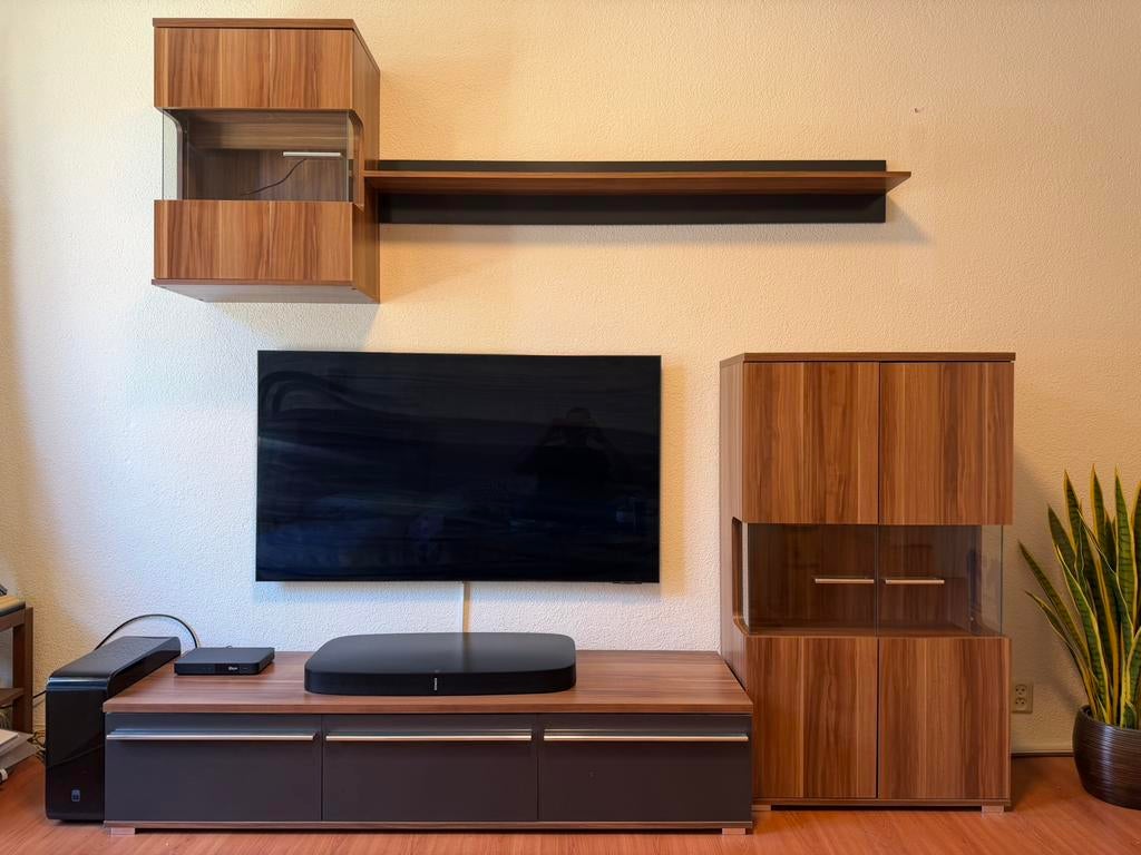 Compleet tv-meubel, Ophalen, Zo goed als nieuw, 200 cm of meer, Minder dan 100 cm
