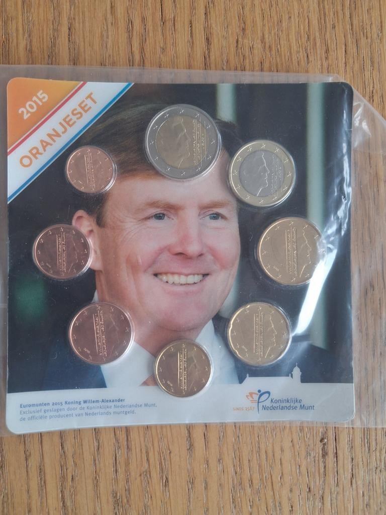 Oranjeset 2015 Euromunten Koning Willem-Alexander, Ophalen of Verzenden