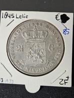 Rijksdaalder 1845 Willem 2 Nederland, Verzenden, Zilver, Losse munt, 2½ gulden