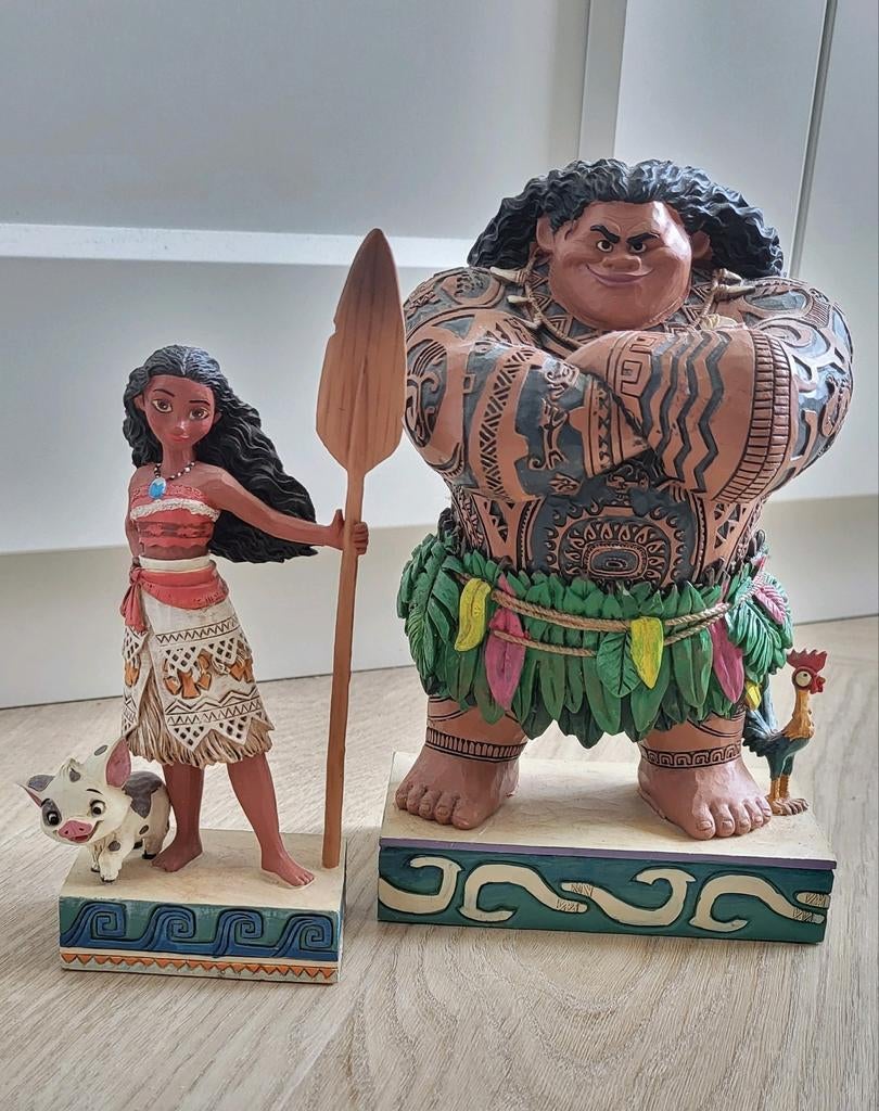 Disney Jim Shore Traditions Moana en Maui Beelden, Ophalen of Verzenden, Zo goed als nieuw, Fantasy