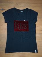 Donker blauw shirt met pailletten Europe kids maat 134 / 140, Europe Kids, Meisje, Ophalen of Verzenden, Zo goed als nieuw