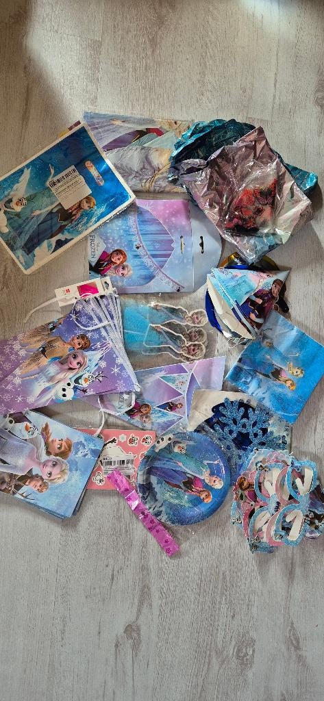 Verjaardagsdecoratie Elsa Frozen, Ophalen of Verzenden, Zo goed als nieuw, Feestartikel, Verjaardag