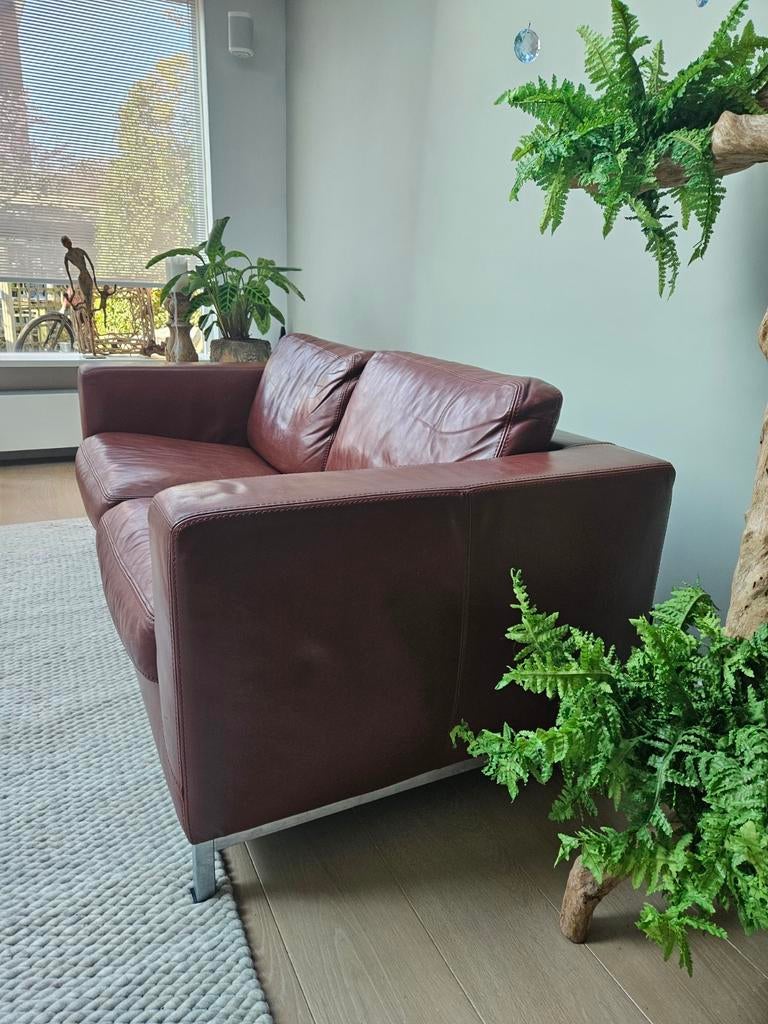 1 MACHALKE bruine bank, Ophalen, Gebruikt, 150 tot 200 cm, Tweepersoons