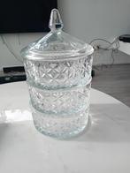 Kristalglazen etagere, Huis en Inrichting, Woonaccessoires | Etagères, Ophalen