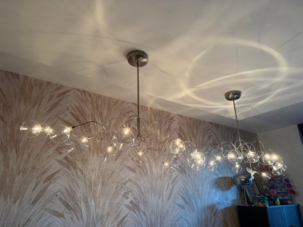 Originele hanglamp Design Harco Loor Big Bubbles Bubbel glas, Ophalen, Zo goed als nieuw, Glas, Design