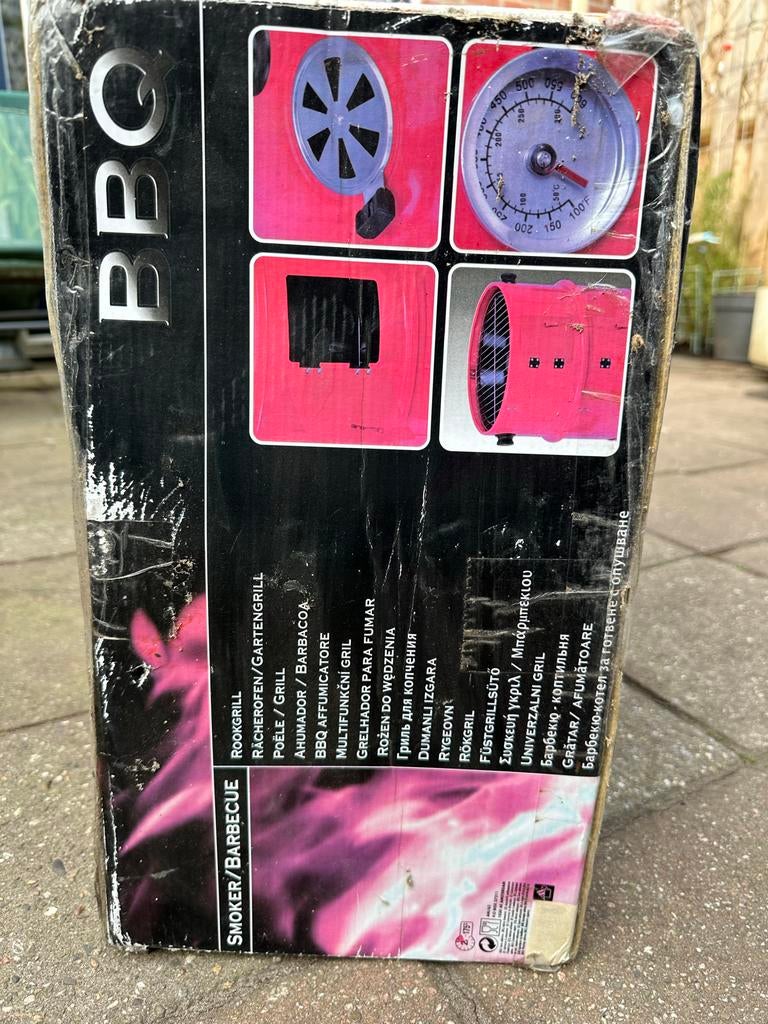 Multifunctionele BBQ Smoker/Barbecue - Nieuw in doos, Tuin en Terras, Ophalen, Nieuw