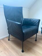 Leren stoel montis charly fauteuil, Ophalen, Gebruikt, 75 tot 100 cm, 50 tot 75 cm