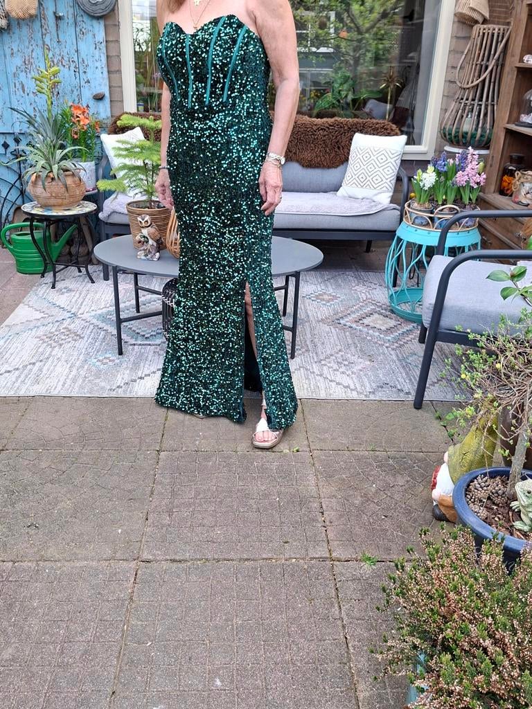 Prachtige groene gala jurk van Kalinnu - Nieuw!, Kleding | Dames, Gelegenheidskleding, Galajurk, Maat 42/44 (L), Nieuw, Kalinnu