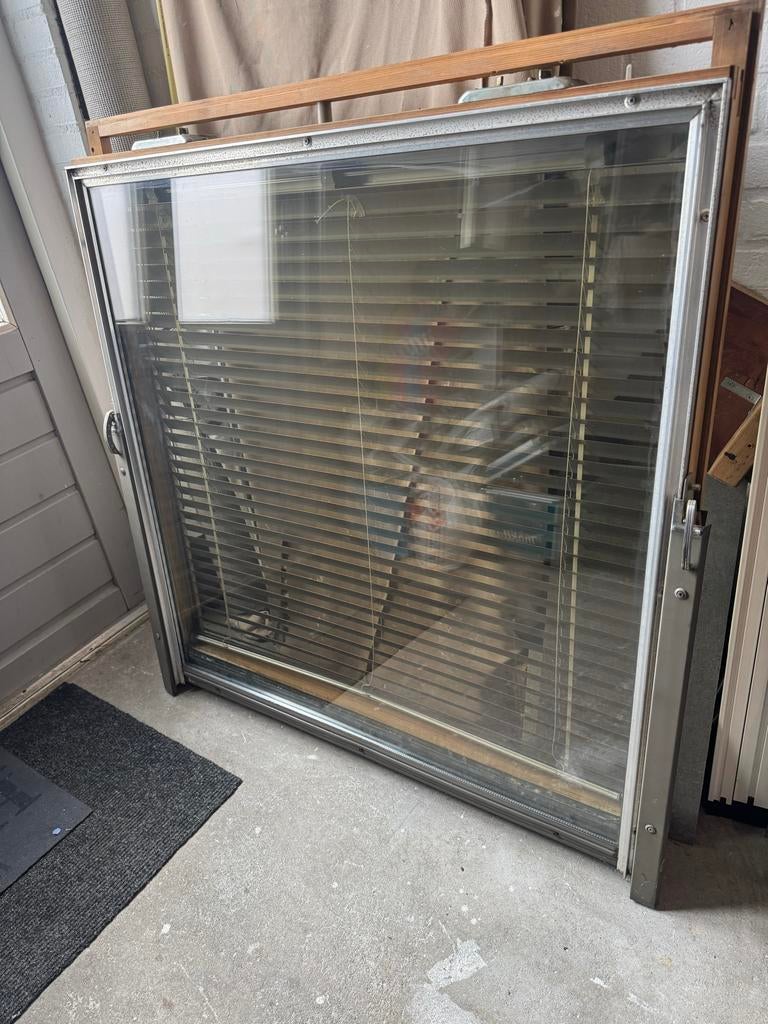 3 Velux GGL 606 dakramen met luxaflex hout, Ophalen, Gebruikt, 80 tot 120 cm, 80 tot 120 cm