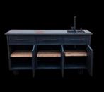 Buitenkeukens , gebruikt hout, buitenhout, vuren, douglas, Ophalen of Verzenden, Nieuw, Houtskool