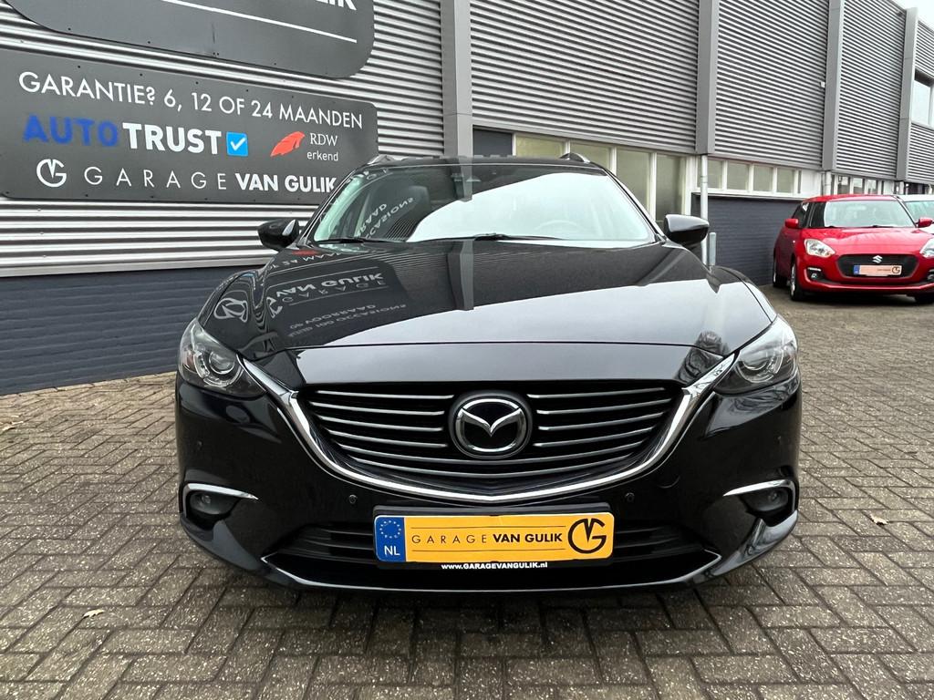 Mazda 6 Sportbreak 2.5 SkyActiv-G GT-M 192PK Automaat,Trekha, Auto's, Mazda, Gebruikt, 6 sportbreak, Zwart, Onderhoudsboekje