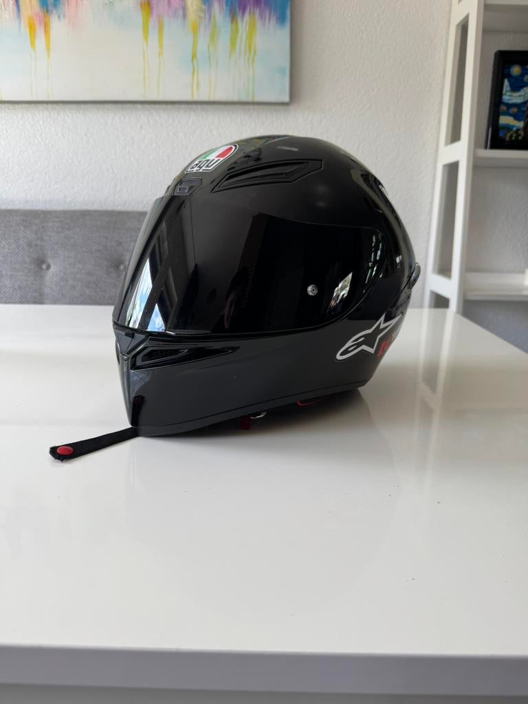 AGV K1 Pista Motorhelm Maat L met Doos en Hoes, Ophalen of Verzenden, L, Tweedehands, Integraalhelm