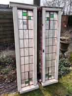 Antieke kozijnen met glas in lood, Ophalen, Gevelraam of Ruit, Gebruikt, Minder dan 80 cm