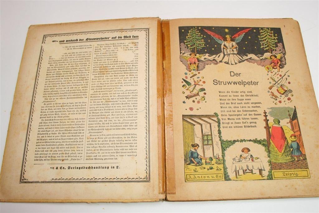 Antiek Prentenboek — Der Struwwelpeter [1925] Hoffmann, Ophalen of Verzenden, Gelezen