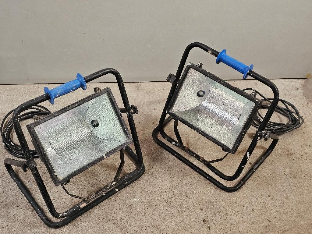 Bouwlampen 1000 Watt, Ophalen, Gebruikt, 500 watt of meer, Lamp met armatuur