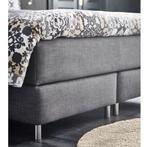 IKEA DUNVIK Boxspring Hoes Skiftebo Donkergrijs 160x200, Ophalen, Tweepersoons, Zo goed als nieuw, 200 cm