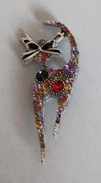 Kat broche, Overige materialen, 4 tot 7 cm, Overige kleuren, Nieuw