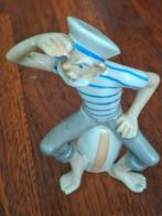 Porseleinen beeldje zeeman met peuk, Ophalen of Verzenden, Gebruikt, Mens