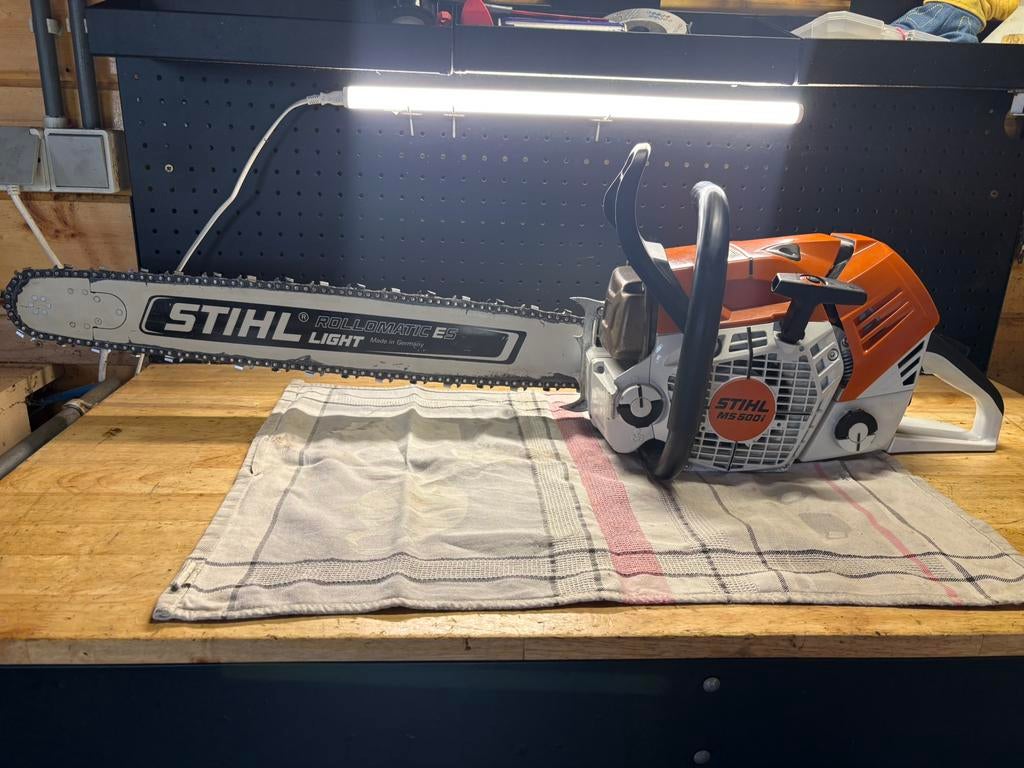 Stihl ms 500 i, Minder dan 30 mm, Kettingzaag, Ophalen of Verzenden, Zo goed als nieuw