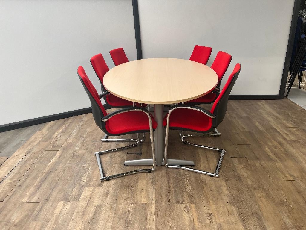 Ovale vergadertafel – Ahrend, Ophalen of Verzenden, Gebruikt