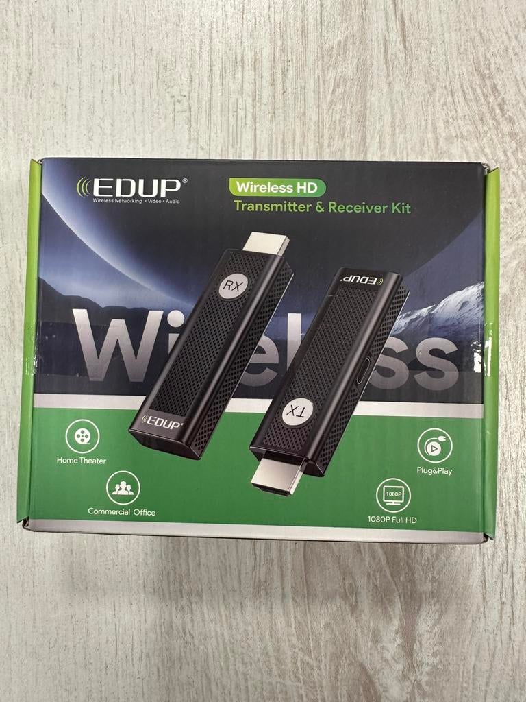 Wireless HDMI Zender Ontvanger 1080P Plug & Play Set, Ophalen of Verzenden, Zo goed als nieuw