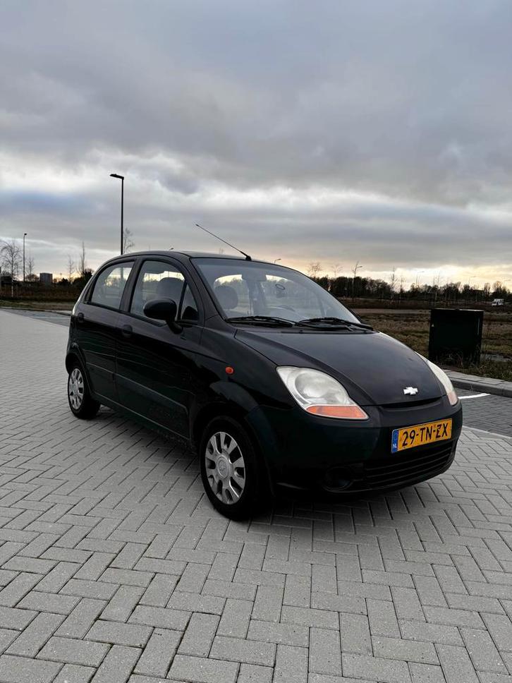 Betrouwbare Chevrolet Matiz 0.8 2006 Zwart, Auto's, Chevrolet, Particulier, Matiz, Benzine, B, Hatchback, Handgeschakeld, Origineel Nederlands