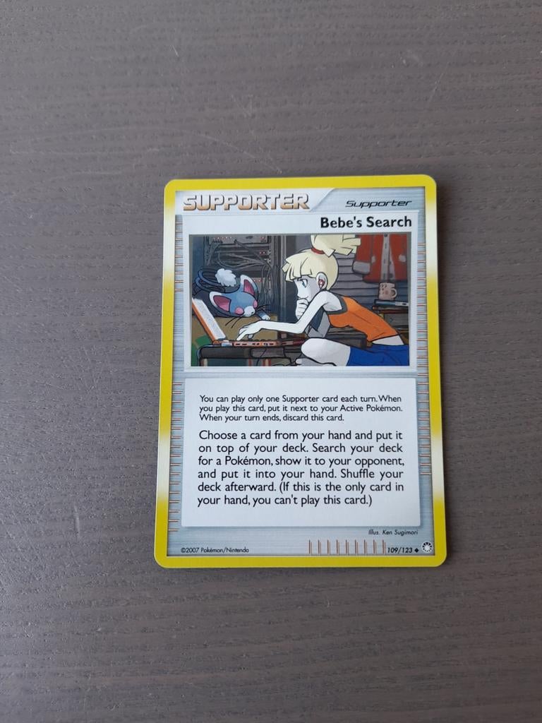 2007 mysterious treasures 109/123 bebe's search cosmos holo, Ophalen of Verzenden, Gebruikt, Losse kaart, Foil