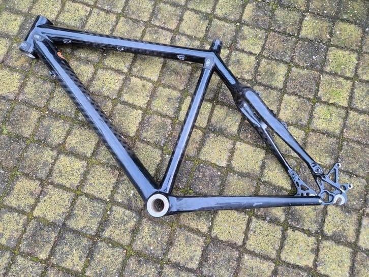 Carbon Fietsframe 51cm - 26 inch, Fietsen en Brommers, Ophalen, Gebruikt, Frame, Onbekend