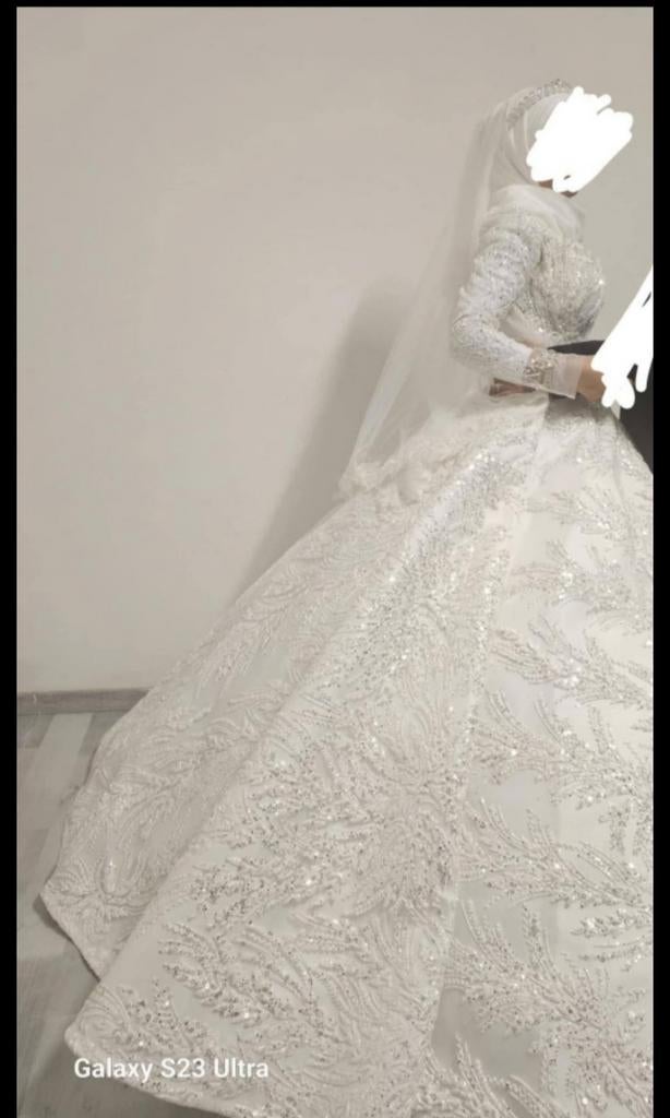 trouwjurk, Kleding | Dames, Ophalen of Verzenden, Zo goed als nieuw, Wit, Trouwjurk