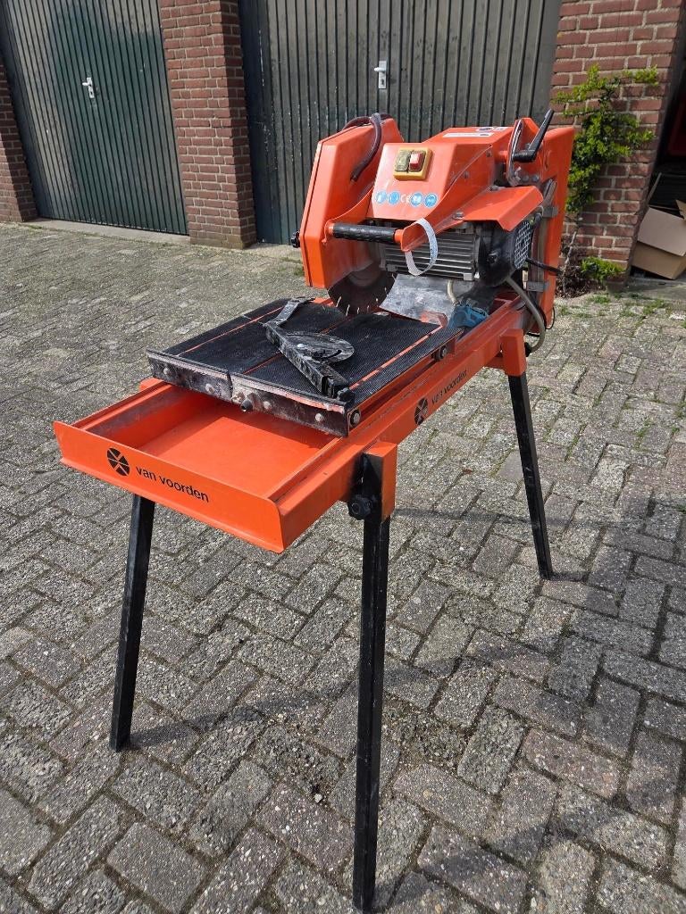 Van Voorden Unica Steenzaagtafel, Ophalen, Gebruikt, 70 mm of meer, Overige typen