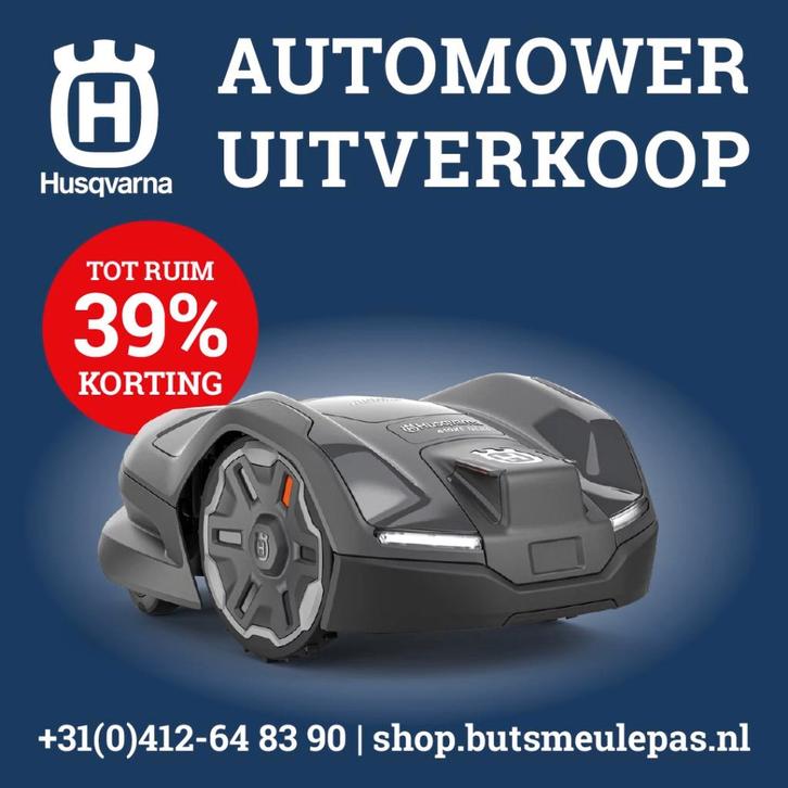 Husqvarna Automower uitverkoop: TOT 39% KORTING! vanaf € 859, Tuin en Terras, Grasmaaiers, Nieuw, Accu-grasmaaier, Minder dan 30 cm