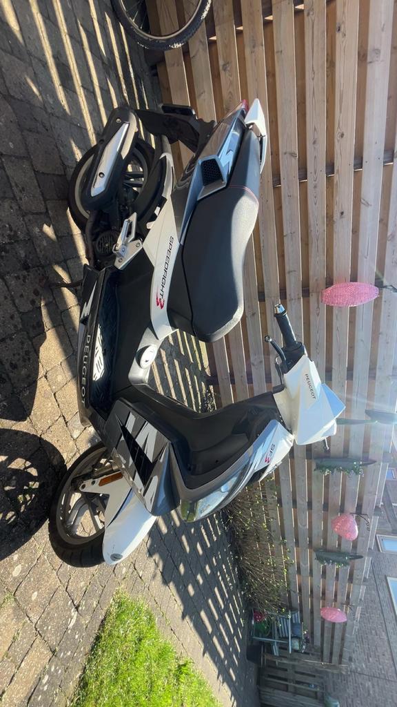 Peugeot Speedfight 3 4-takt scooter geel kenteken, Fietsen en Brommers, Scooters | Peugeot, Ophalen, Gebruikt, Speedfight, Benzine