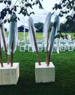 Decoratie aankleding feest vlaggen, Ophalen, Zo goed als nieuw, Beige, Accessoires