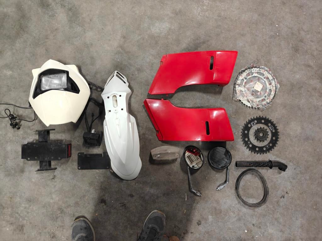 Honda MT5 Onderdelen Set - Kappen, Spiegels, Tandwielen, Fietsen en Brommers, Brommeronderdelen | Algemeen, Ophalen of Verzenden