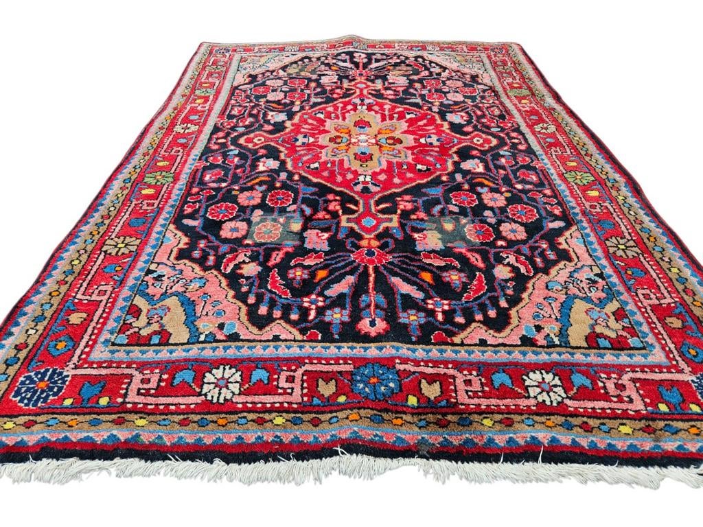 Prachtig handgeknoopt Perzisch HAMADAN tapijt, Huis en Inrichting, Ophalen of Verzenden, Rechthoekig, 200 cm of meer, 200 cm of meer