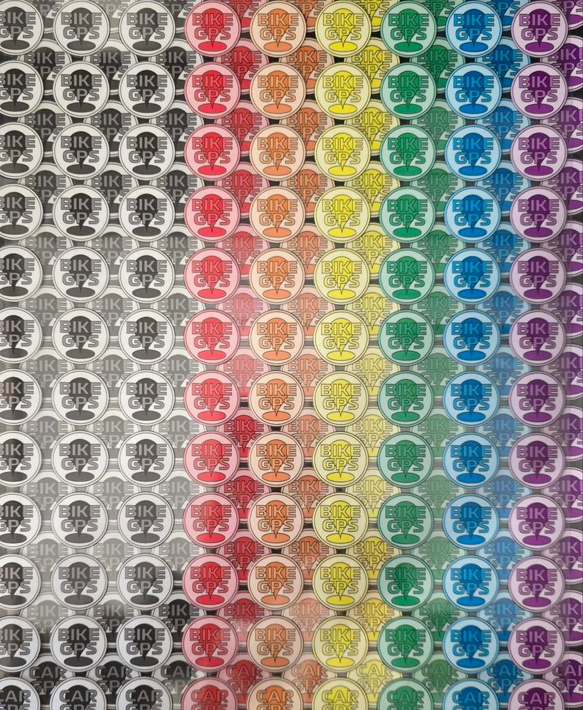 BIKE GPS & CAR GPS stickers - 2 stuks incl. verzending, Auto diversen, Autostickers, Ophalen of Verzenden