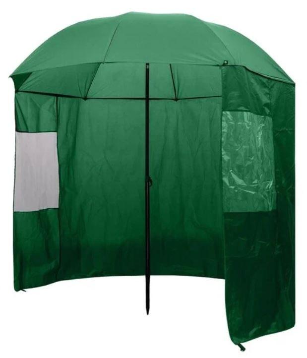 Visparaplu paraplu vissen groen 240x210 cm GRATIS BEZORGD!, Watersport en Boten, Hengelsport | Algemeen, Verzenden, Overige typen