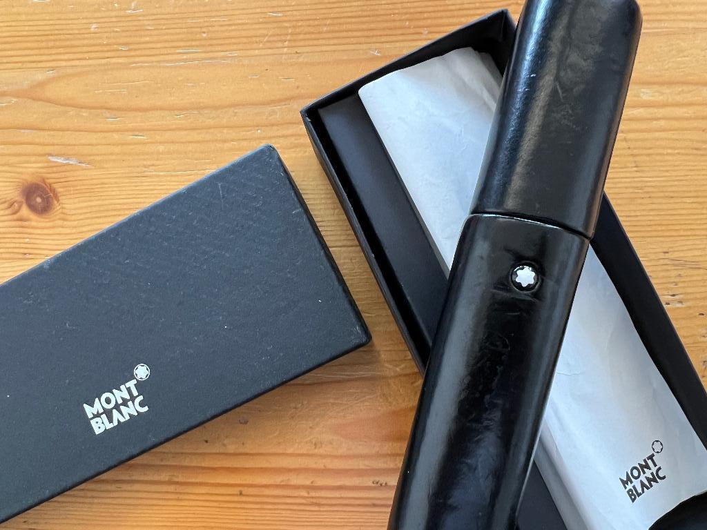 Mont Blanc Meisterstuck lederen penkoker NIEUW, Verzamelen, Pennenverzamelingen, Overige typen, Nieuw, Met doosje, Ophalen of Verzenden