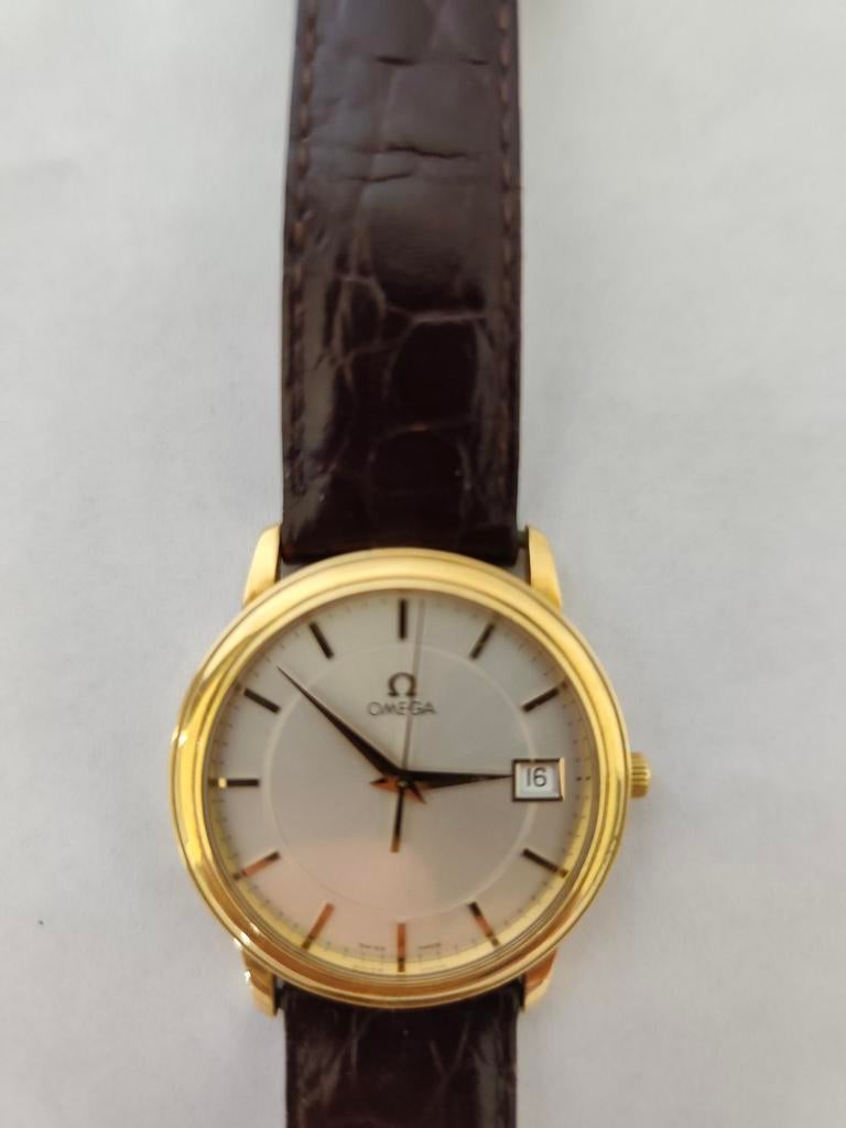 Omega gouden herenhorloge, Sieraden, Tassen en Uiterlijk, Horloges | Heren, Ophalen of Verzenden, Zo goed als nieuw, Goud, Omega