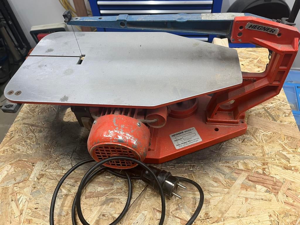 Elekrische figuurzaag (Hegner), Doe-het-zelf en Verbouw, Gereedschap | Zaagmachines, Ophalen, Gebruikt, 30 tot 70 mm, Figuurzaag