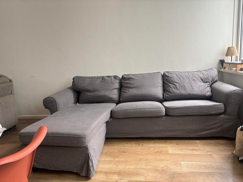 Ikea Ektorp 3-zits hoekbank met uitschuifbare hoek, Huis en Inrichting, Ophalen, Gebruikt, Stof