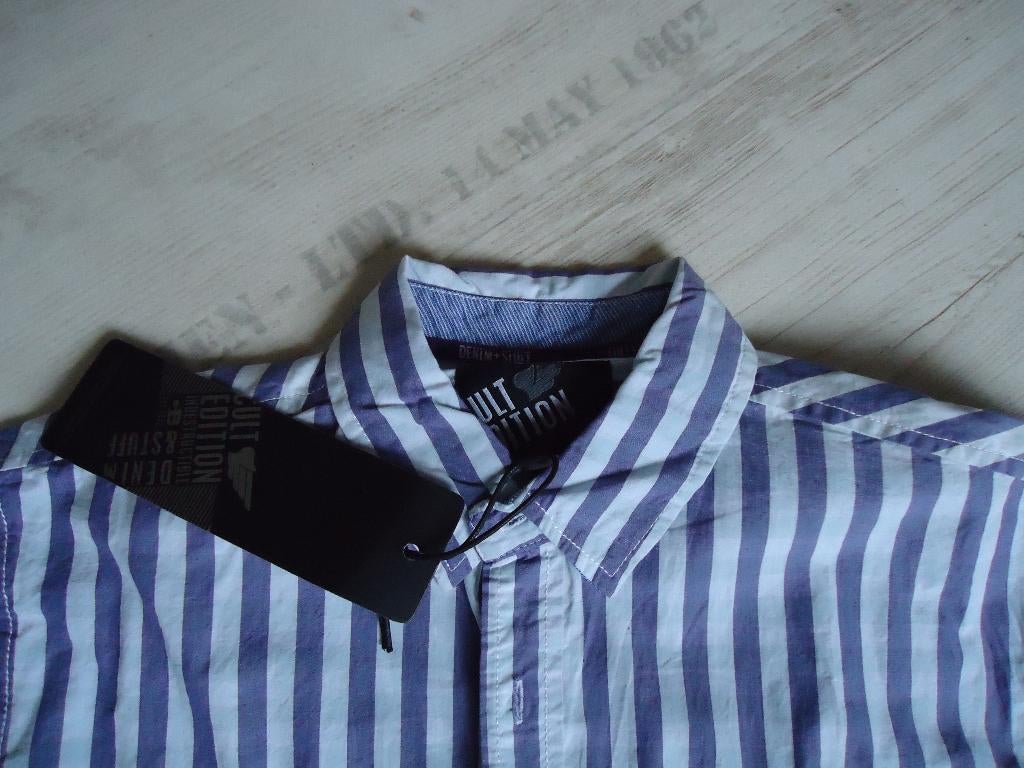 Nieuw met kaartje: trendy paars blouse Shoeby, maat S., Kleding | Heren, Overhemden, Cult Edition, Halswijdte 38 (S) of kleiner