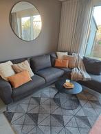 Comfortabele Hoekbank - Grijs Stof, Huis en Inrichting, Ophalen, Modern, Comfortabel, 250 tot 300 cm, Gebruikt