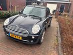 Mini 1.6 16V Cooper Cabrio 2004 Zwart. Slechts 76500 KM!, Voorwielaandrijving, Zwart, 4 cilinders, Cabriolet