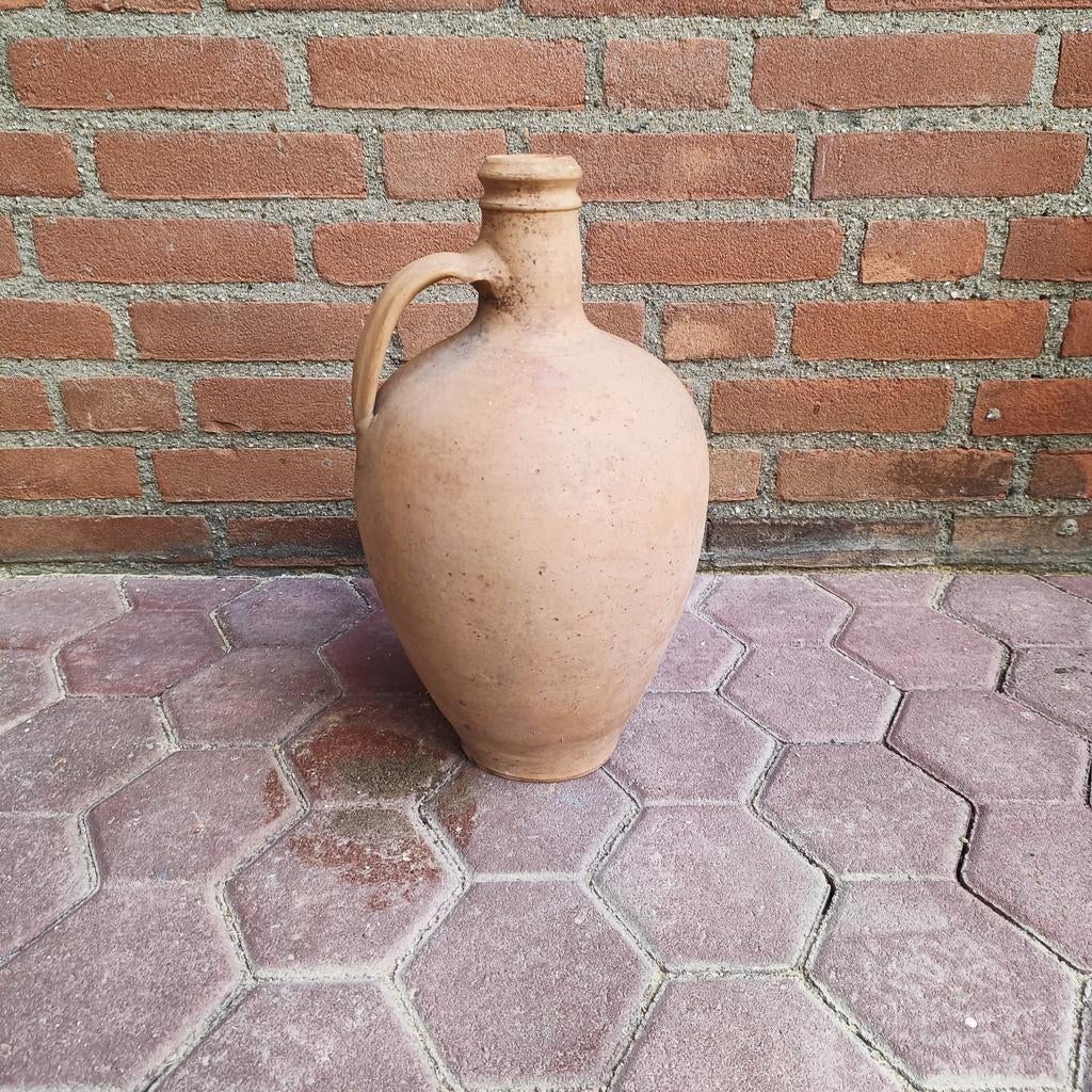 Prachtige grote terracotta kruik. H40cm, Tuin en Terras, Bloempotten, Ophalen, Rond