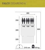Falco Zeearend 6 tunneltent - Ruime gezinstent, Caravans en Kamperen, Tenten, Ophalen, Gebruikt, Tot en met 6