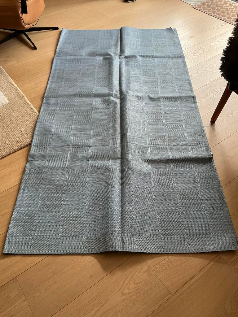 Tent tapijt blauw/grijs, Caravans en Kamperen, Caravan accessoires, Ophalen, Gebruikt