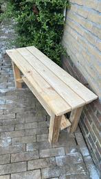 Robuust houten bankje – landelijke stijl, Ophalen, Zo goed als nieuw