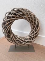 Decoratie rond riet/bamboe op stalen voet, Ophalen of Verzenden, Nieuw